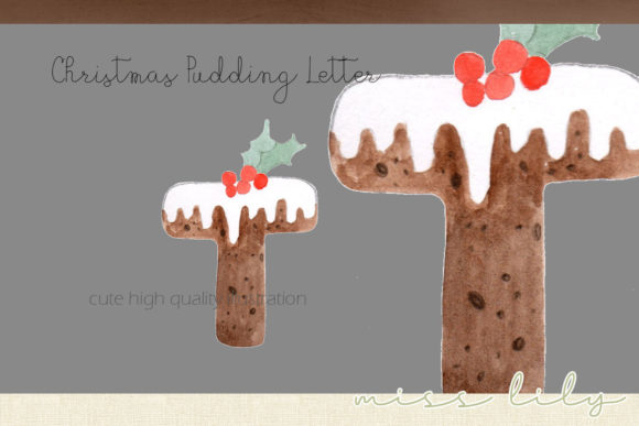 Download Christmas Pudding Letter T - Premium Bundle
