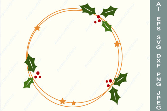 Download Christmas Wreath Svg, Holly Wreath Svg - Holly wreath svg Collection