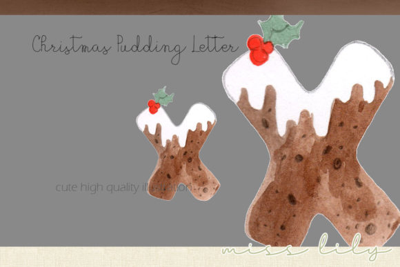Download Christmas Pudding Letter X - Premium Resources