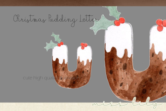Download Christmas Pudding Letter U - Premium Bundle