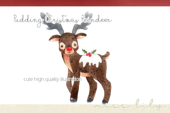 Download Christmas Pudding Reindeer - Christmas pudding Collection